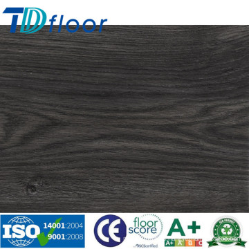 Suelos flojos de color negro Lay 5.0 mm de espesor PVC Vinyl Floor